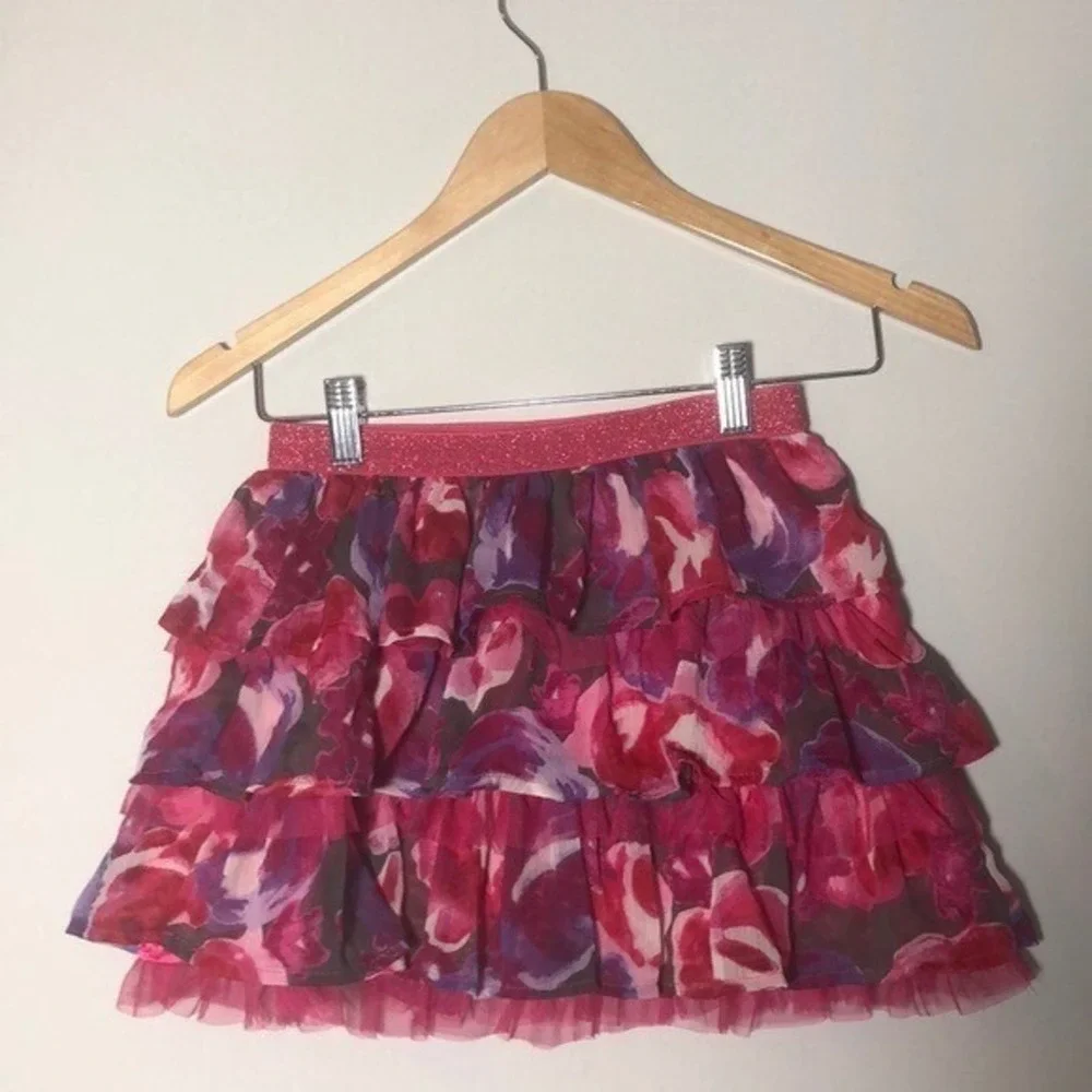 Children's Place Ruffle Floral Skirt Large Size Large‎